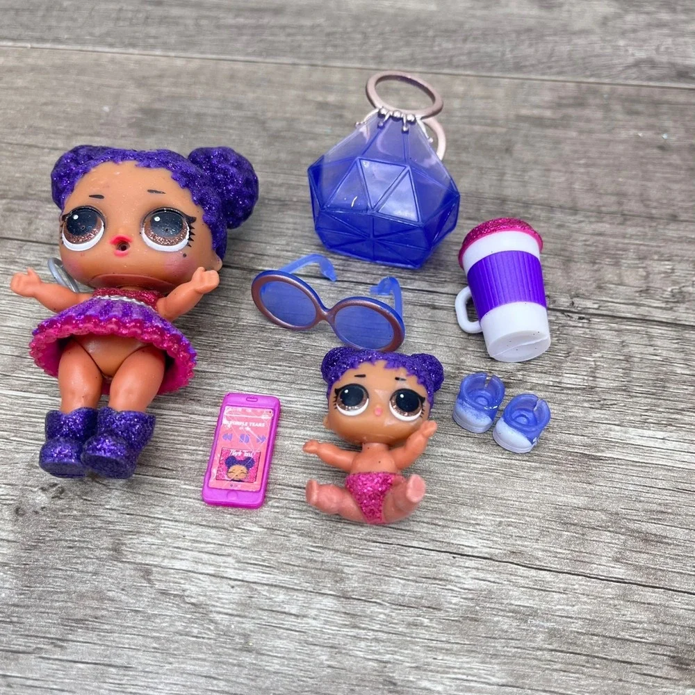 LOL Doll Bling‎ Queen Family Bundle Lil Sis Glitter